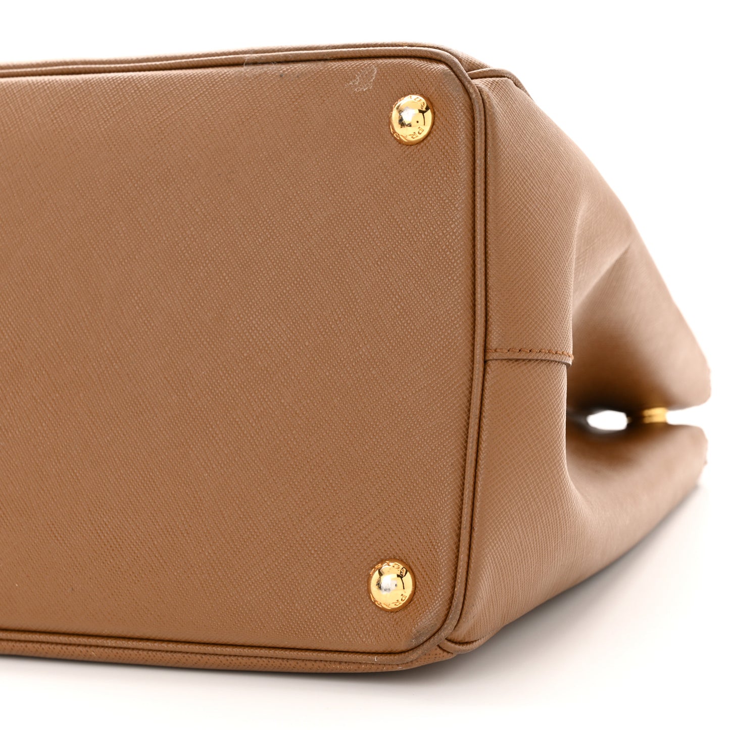 Saffiano Large Galleria Double Zip Tote Cannella