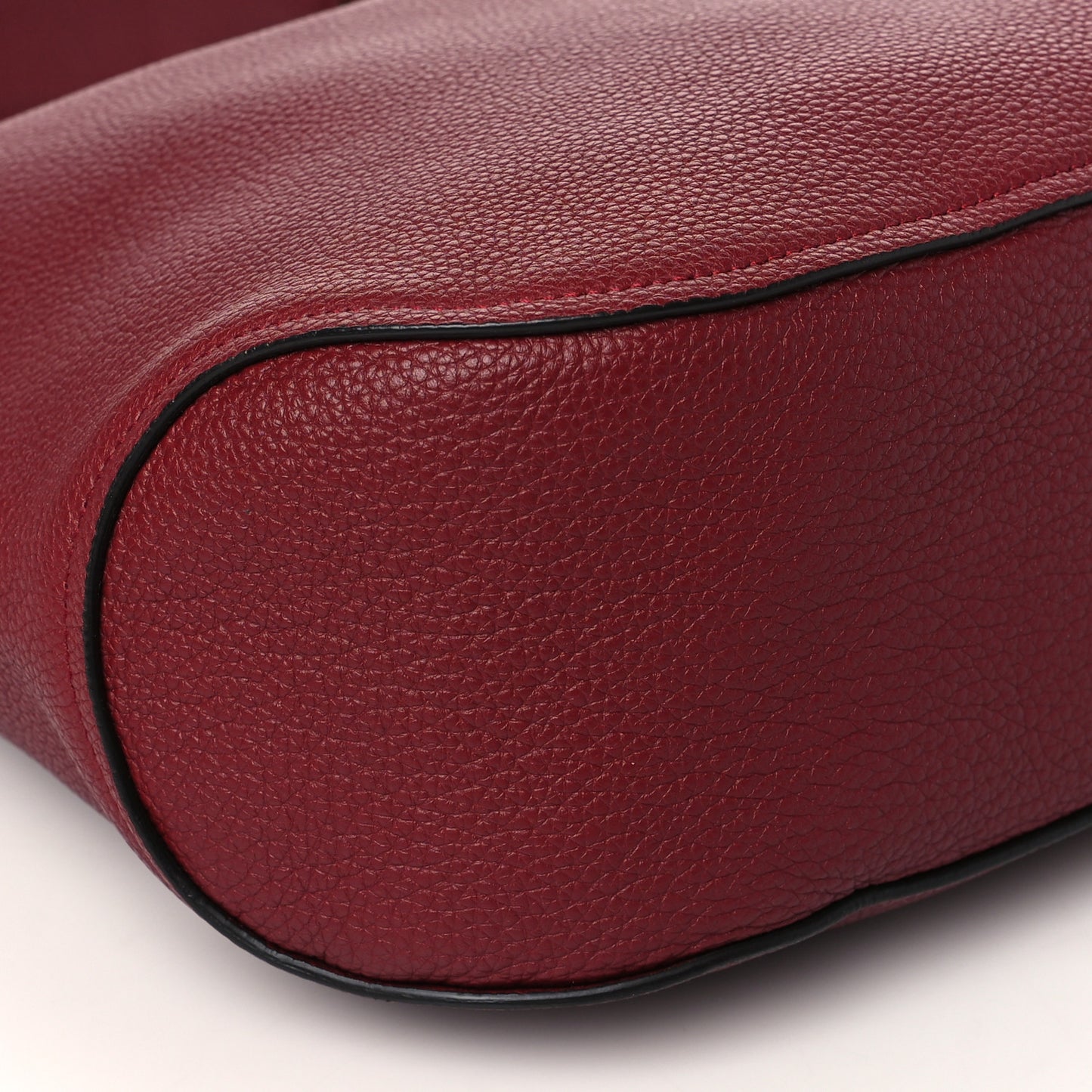 Calfskin Gancini Hobo Red
