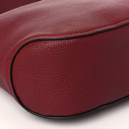 Salvatore Ferragamo Calfskin Gancini Hobo Red 9 of 10