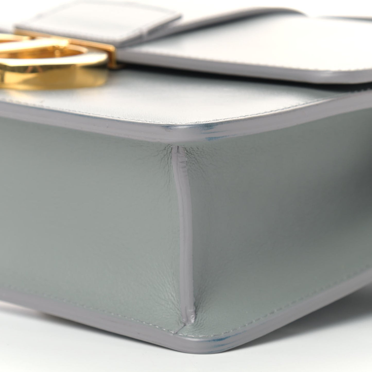 Smooth Calfskin 30 Montaigne Flap Bag Gray