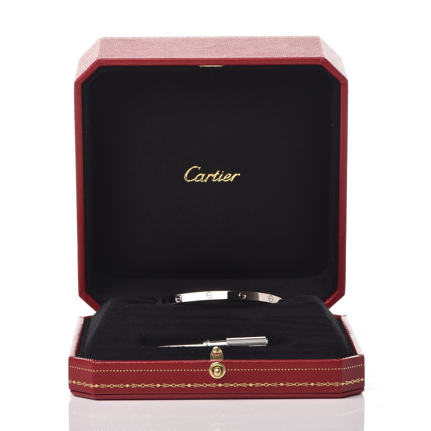 18K White Gold Small LOVE Bracelet 16