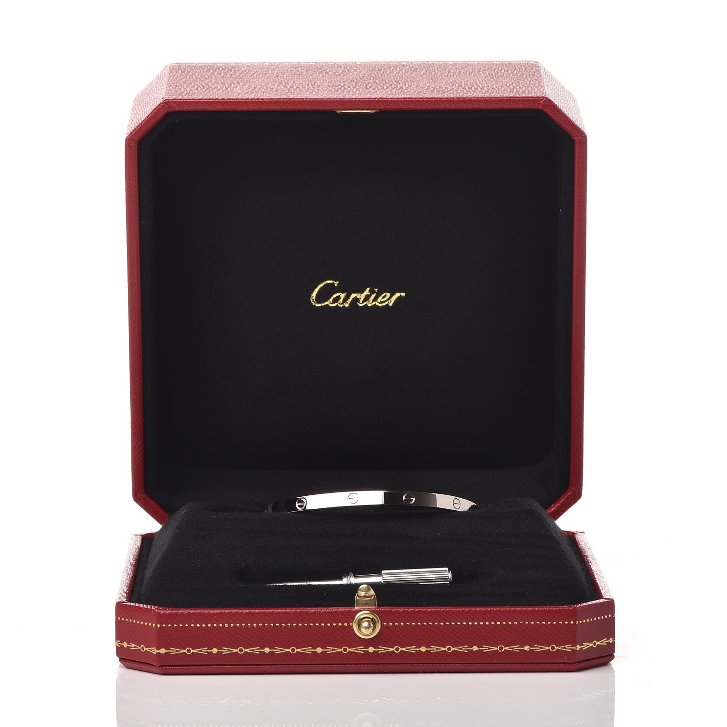 Cartier 18K White Gold Small LOVE Bracelet 16 6 of 6