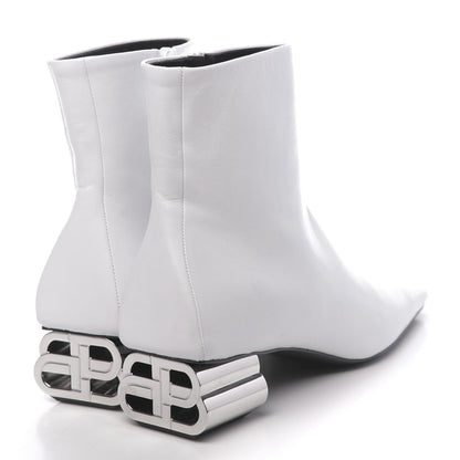 Balenciaga Sheepskin Typo Ankle Booties 36.5 White 4 of 11