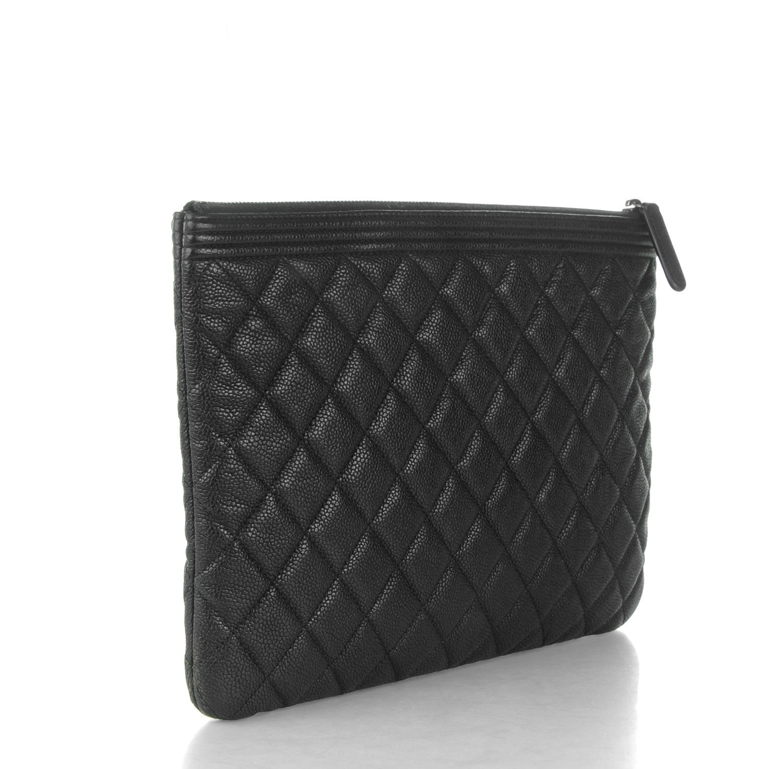 Chanel Caviar Quilted Medium Boy Cosmetic Case Black 3 of 7