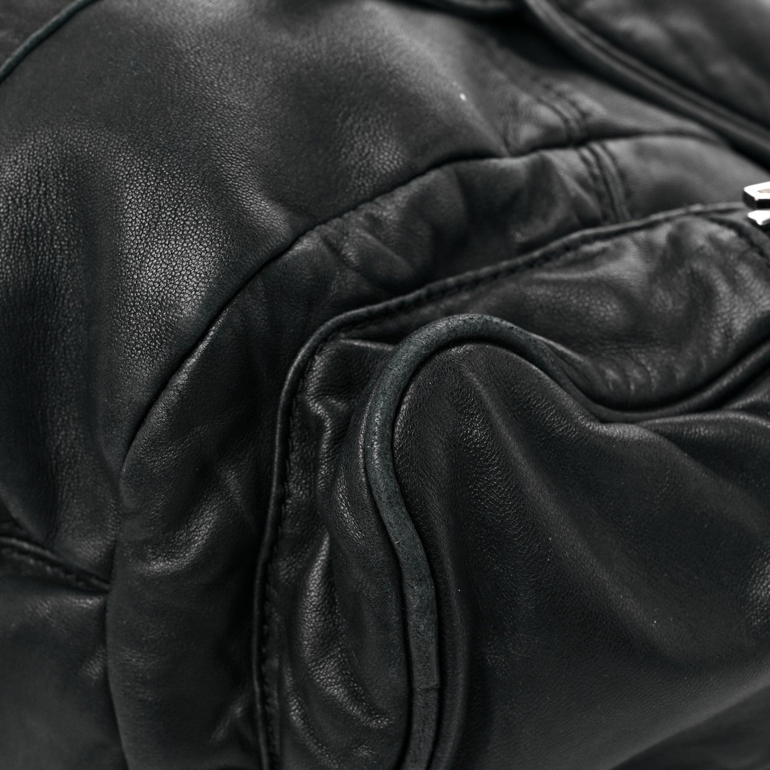 Alexander Wang Lambskin Marti Backpack Bag Washed Black Rhodium Hardware 8 of 19