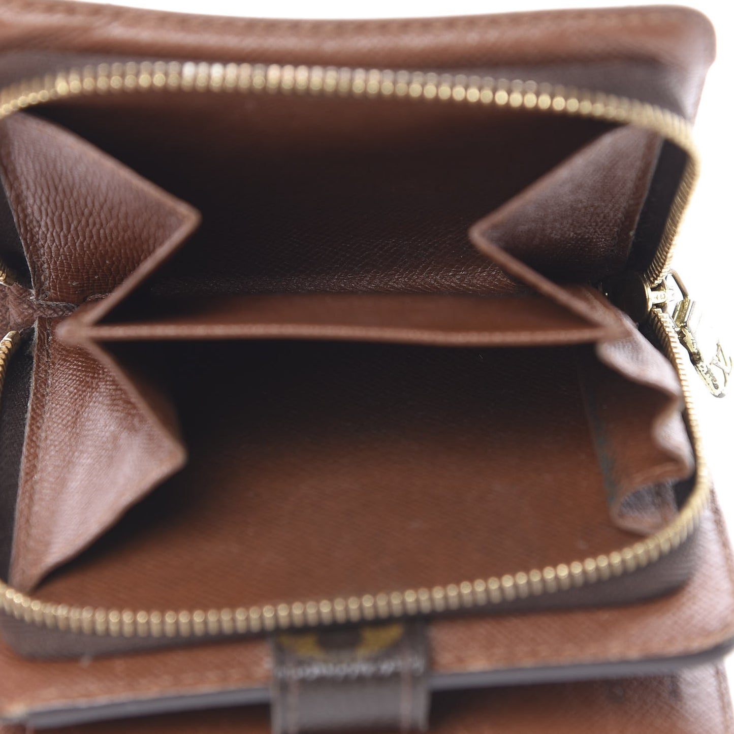 Monogram Compact Zippe Zipped Wallet