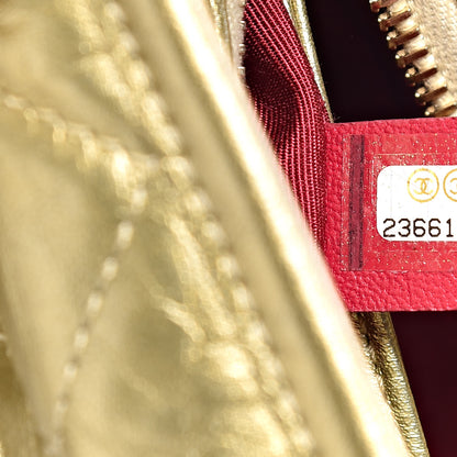 Chanel Metallic Aged Calfskin Quilted Small Gabrielle Hobo Gold 8 of 10