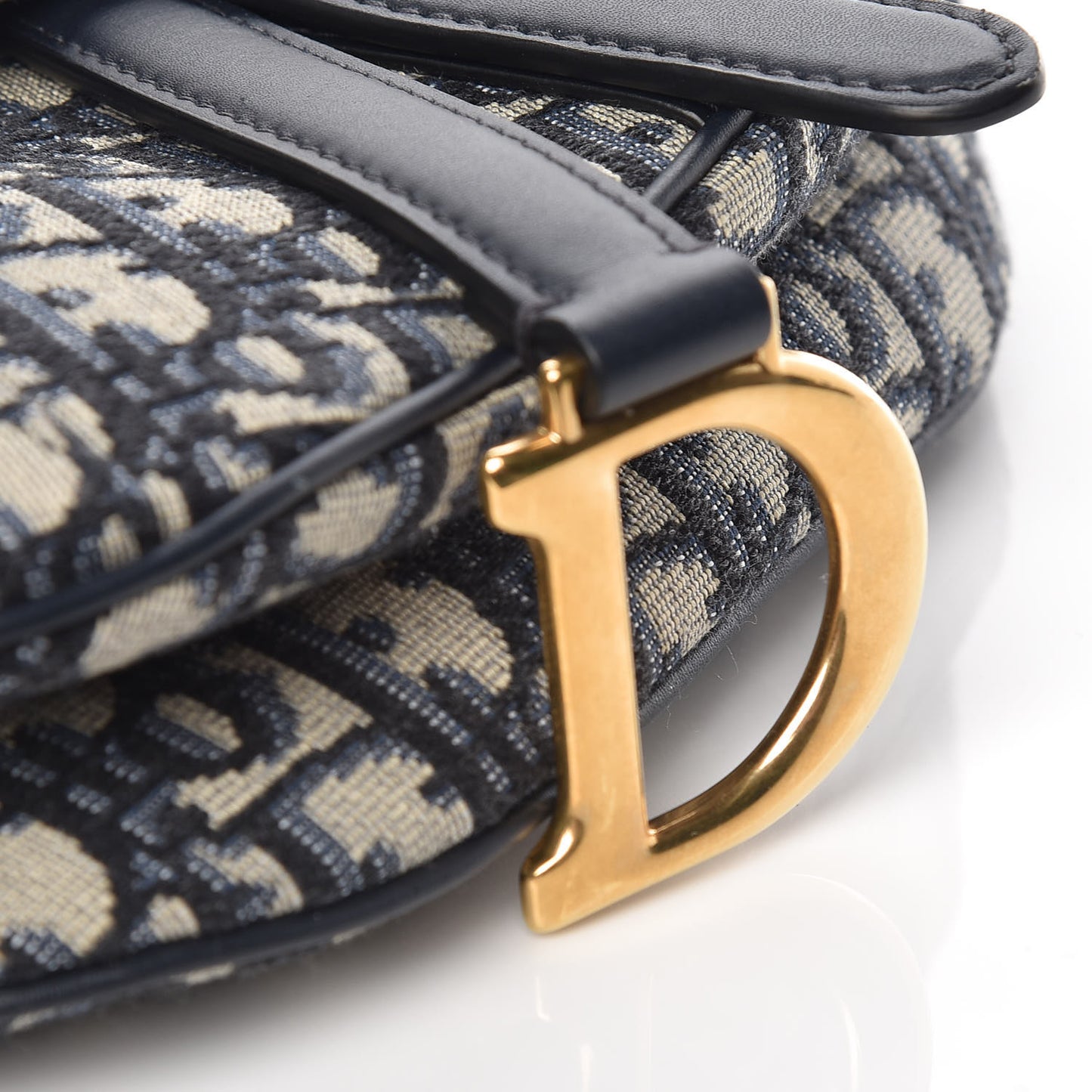Oblique Mini Saddle Bag Blue