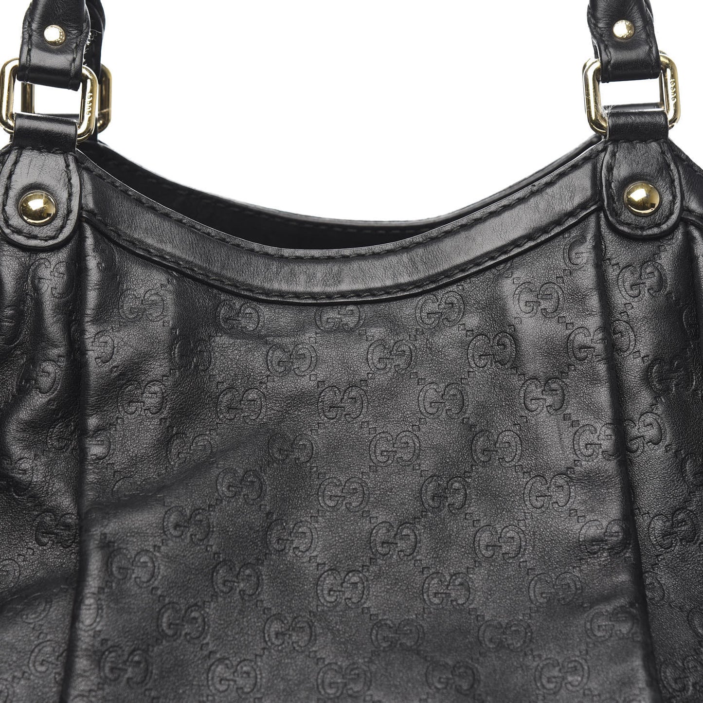 Guccissima Large Sukey Tote Black