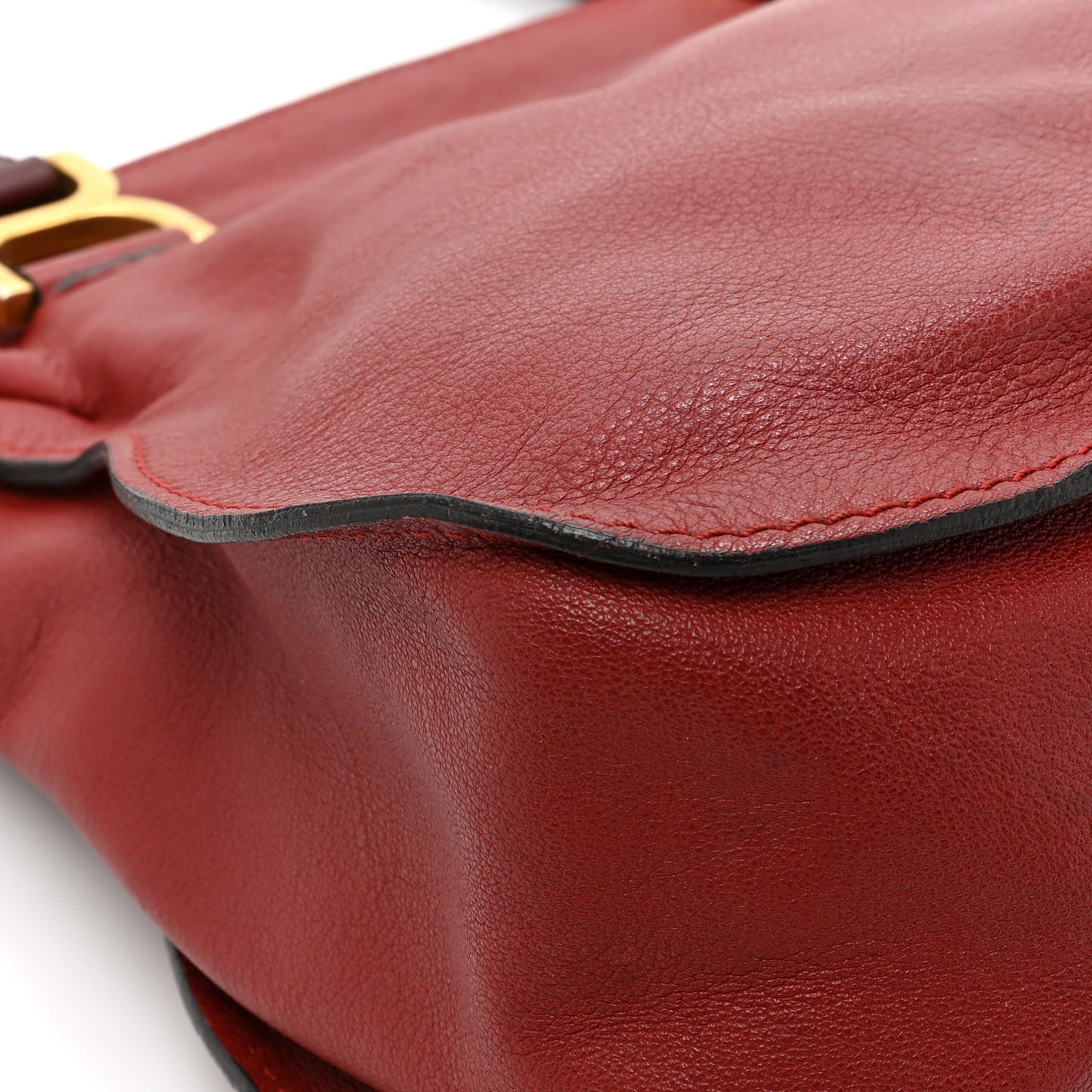 Calfskin Medium Marcie Satchel Garnet