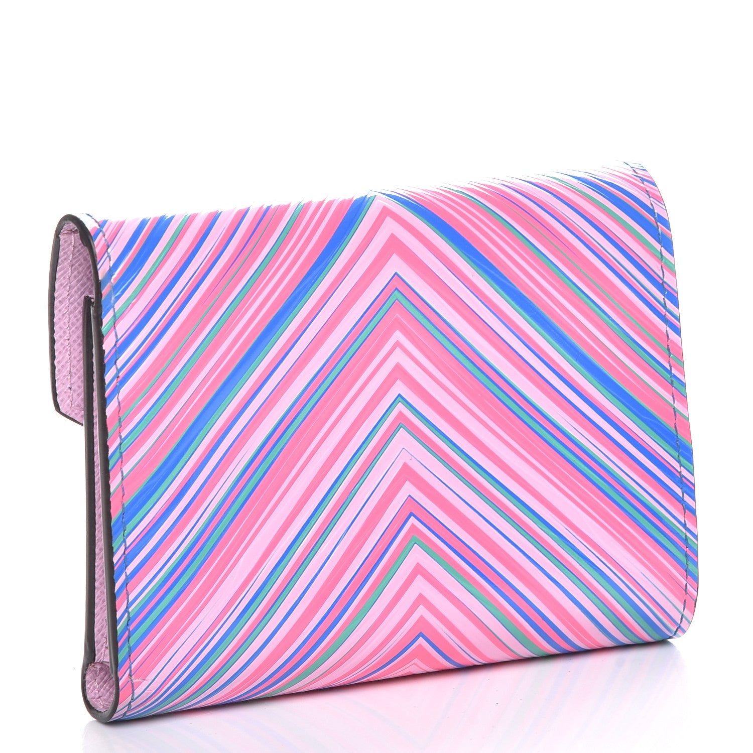 Louis Vuitton Epi Tropical Victorine Wallet Blue Rose 3 of 8
