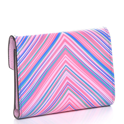Louis Vuitton Epi Tropical Victorine Wallet Blue Rose 3 of 8