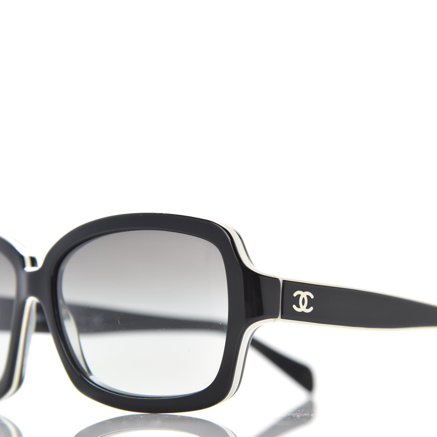 Chanel CC Logo Sunglasses 5143 Black White 7 of 8