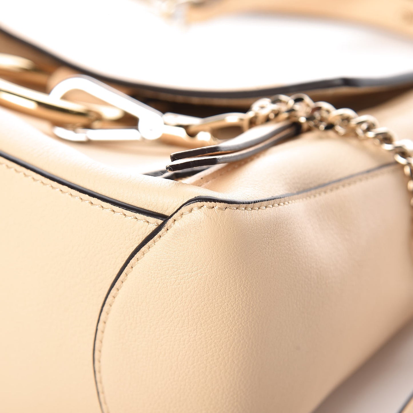 Calfskin Small Faye Day Shoulder Bag Blondie Beige
