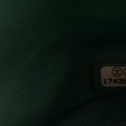 Chanel Patent Quilted Jumbo Double Flap Green 7 of 11