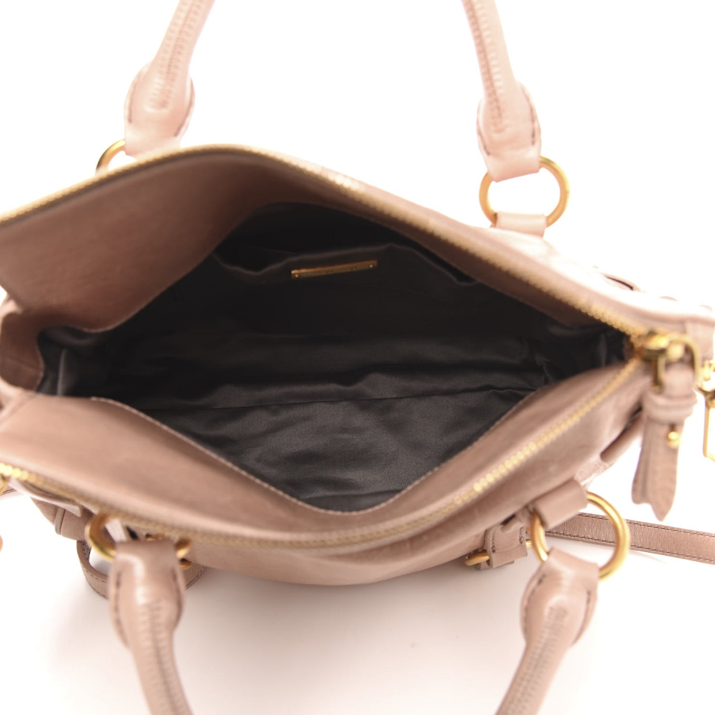 Vitello Lux Mini Bow Bag Cipria