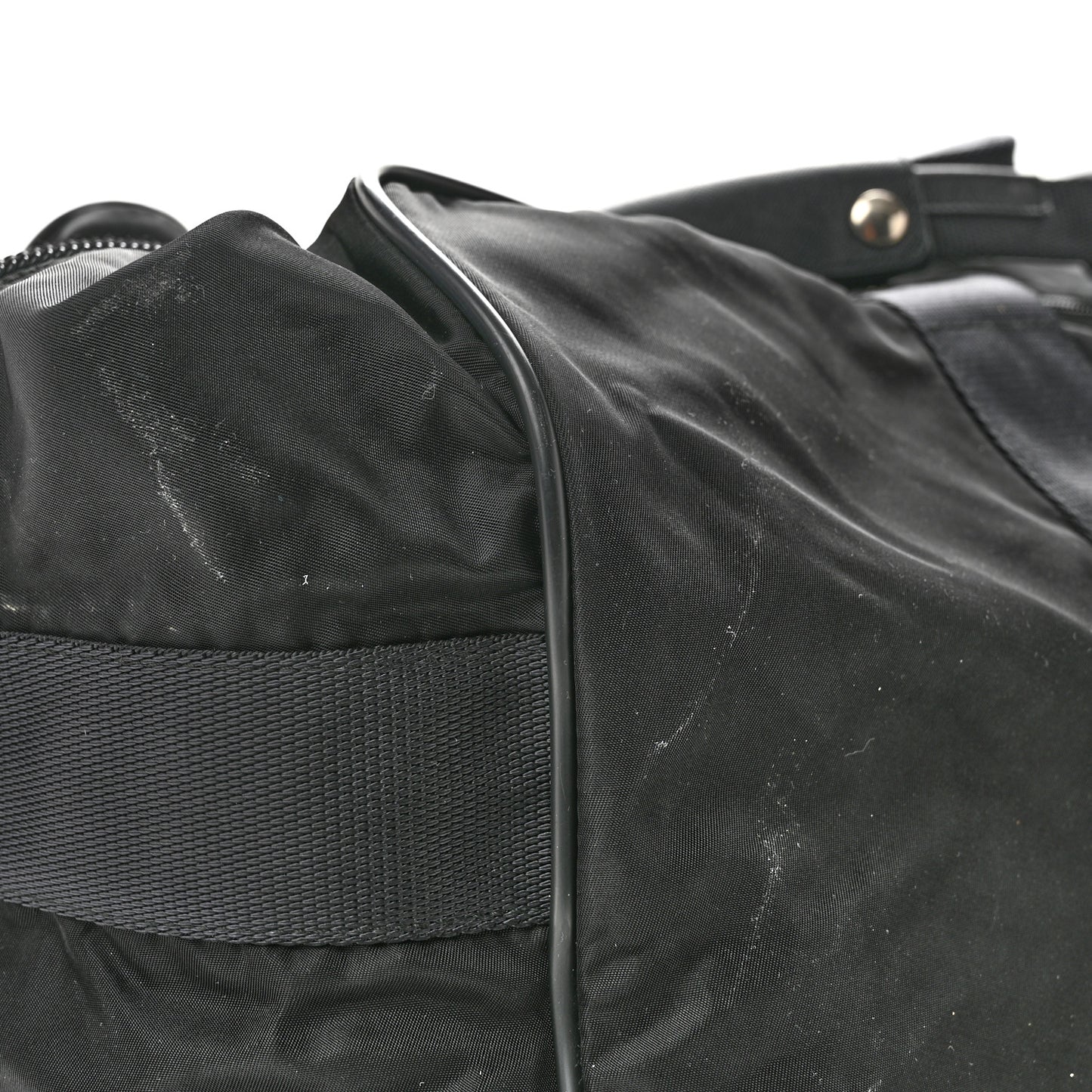 Re-Nylon Saffiano Duffle Bag Black