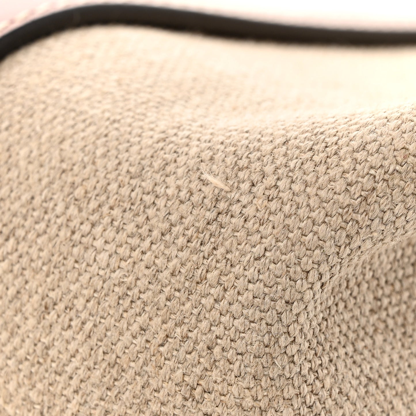 Cotton Calfskin Medium Woody Ribbon Tote White Brown