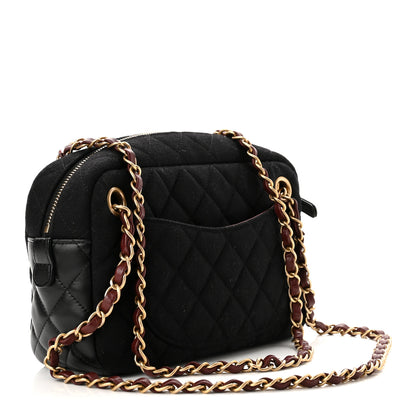 Chanel Felt Quilted Paris-Hamburg Charms Camera Case Dark Navy 3 of 10
