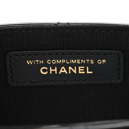 Chanel Patent Calfskin Quilted Mini Clutch Black 7 of 13