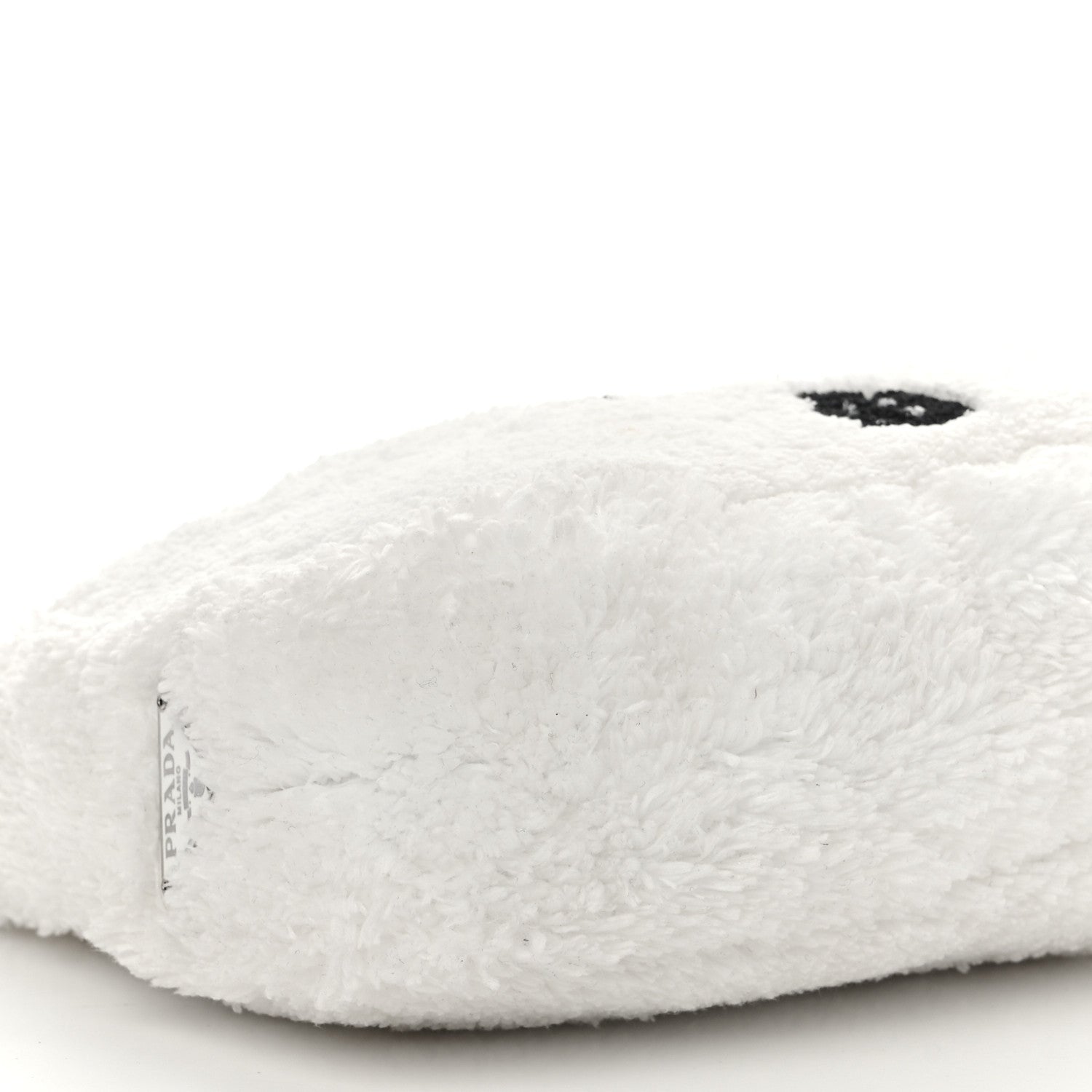 Prada Terry Cloth Mini Re-Edition 2000 Bag White Black 9 of 11