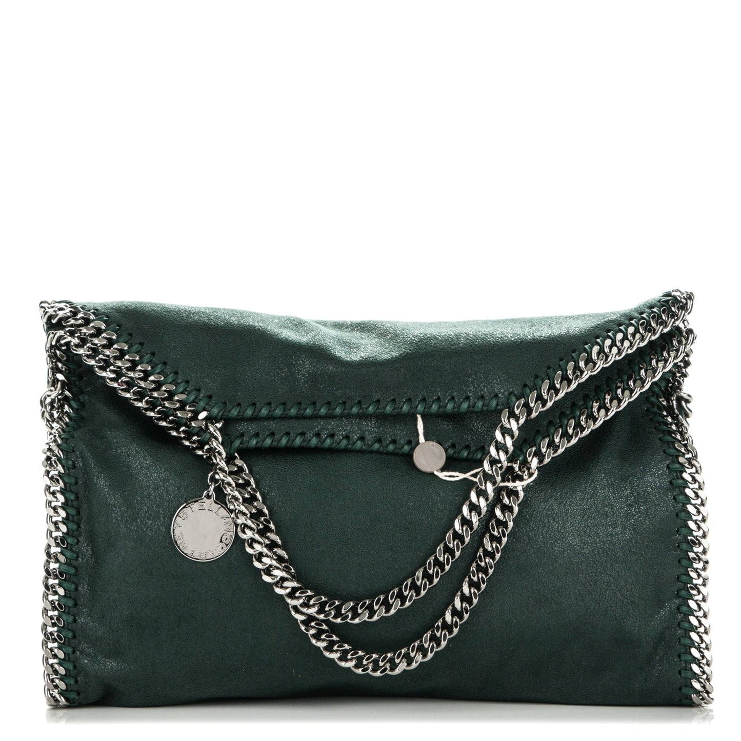 Shaggy Deer Falabella Fold Over Tote Petroleum