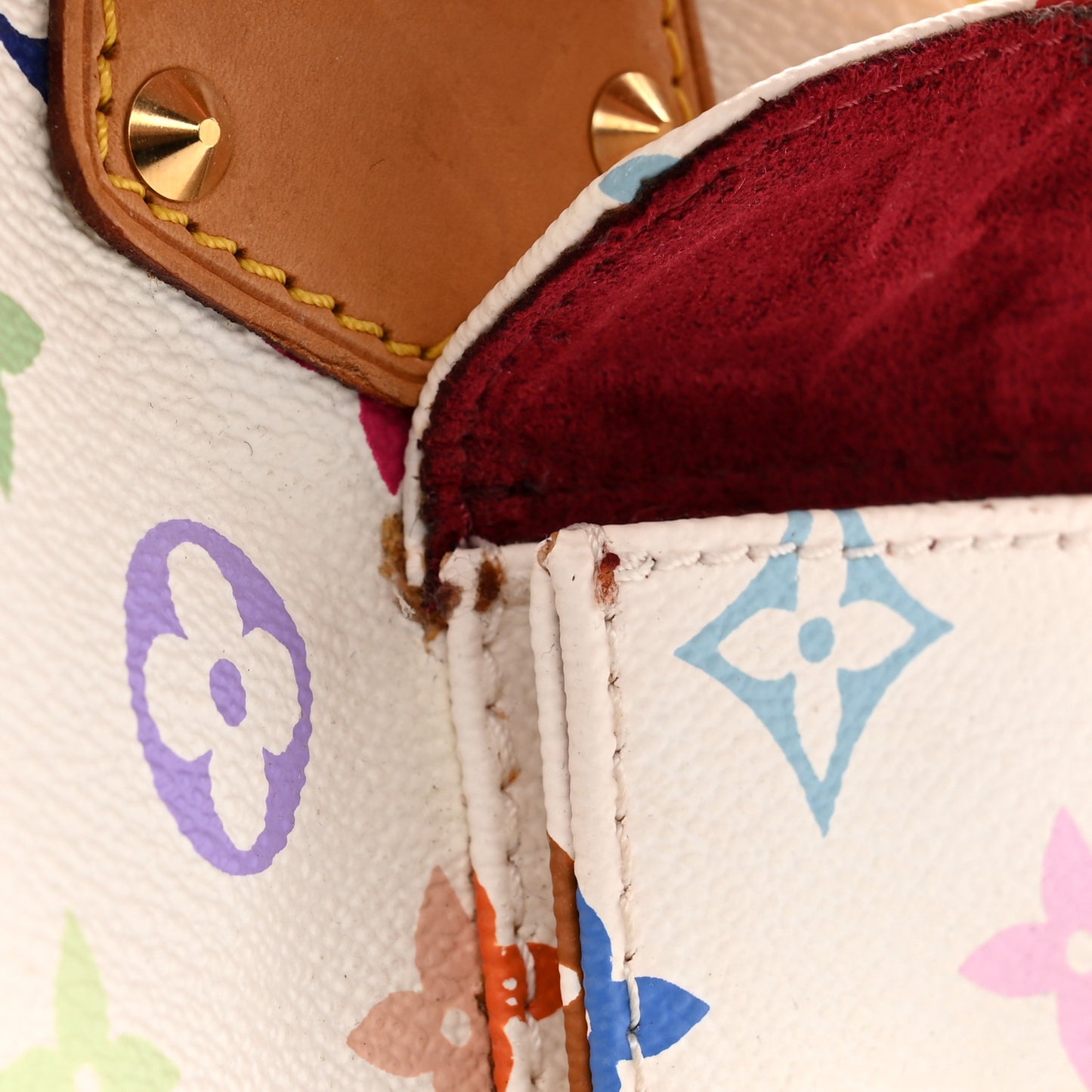 Monogram Multicolor Speedy 30 White