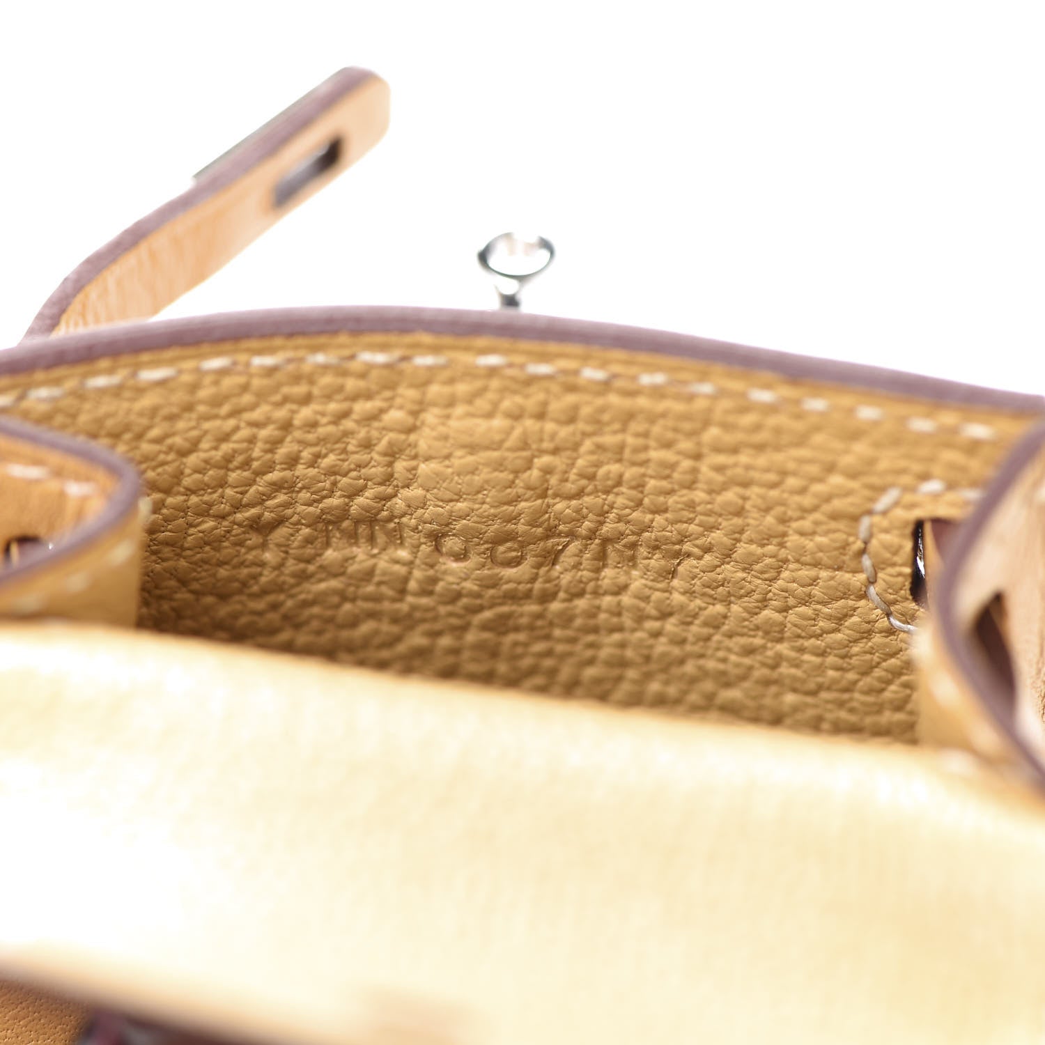 Hermes Tadelakt Mini Kelly Twilly Bag Charm Paille 6 of 9