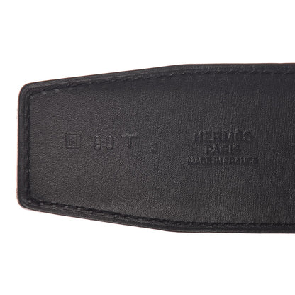 Hermes Epsom Swift 42mm Constance 2 H Belt 90 Etain Black 4 of 8