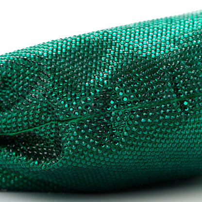 Bottega Veneta Crystal Embellished Satin Mini Hotfix Jodie Emerald 9 of 10
