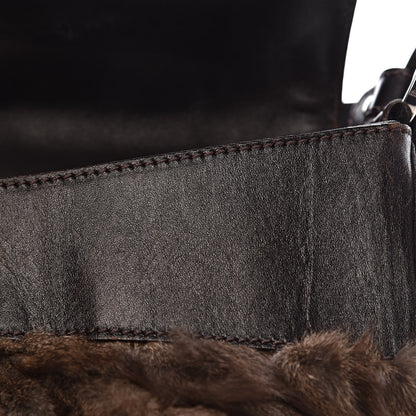 Fendi Rabbit Fur Chef Shoulder Bag 10 of 13