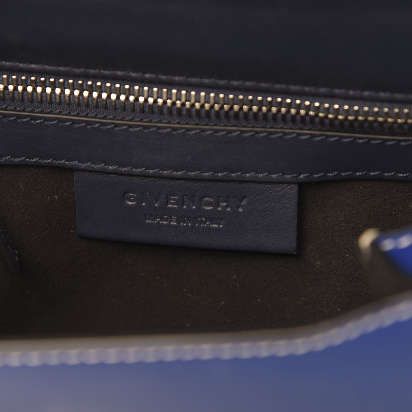 Calfskin Mini Pandora Box Logo Strap Crossbody Bag Moroccan Blue