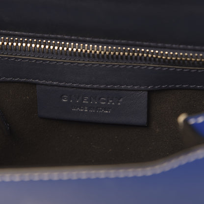 Givenchy Calfskin Mini Pandora Box Logo Strap Crossbody Bag Moroccan Blue 5 of 9