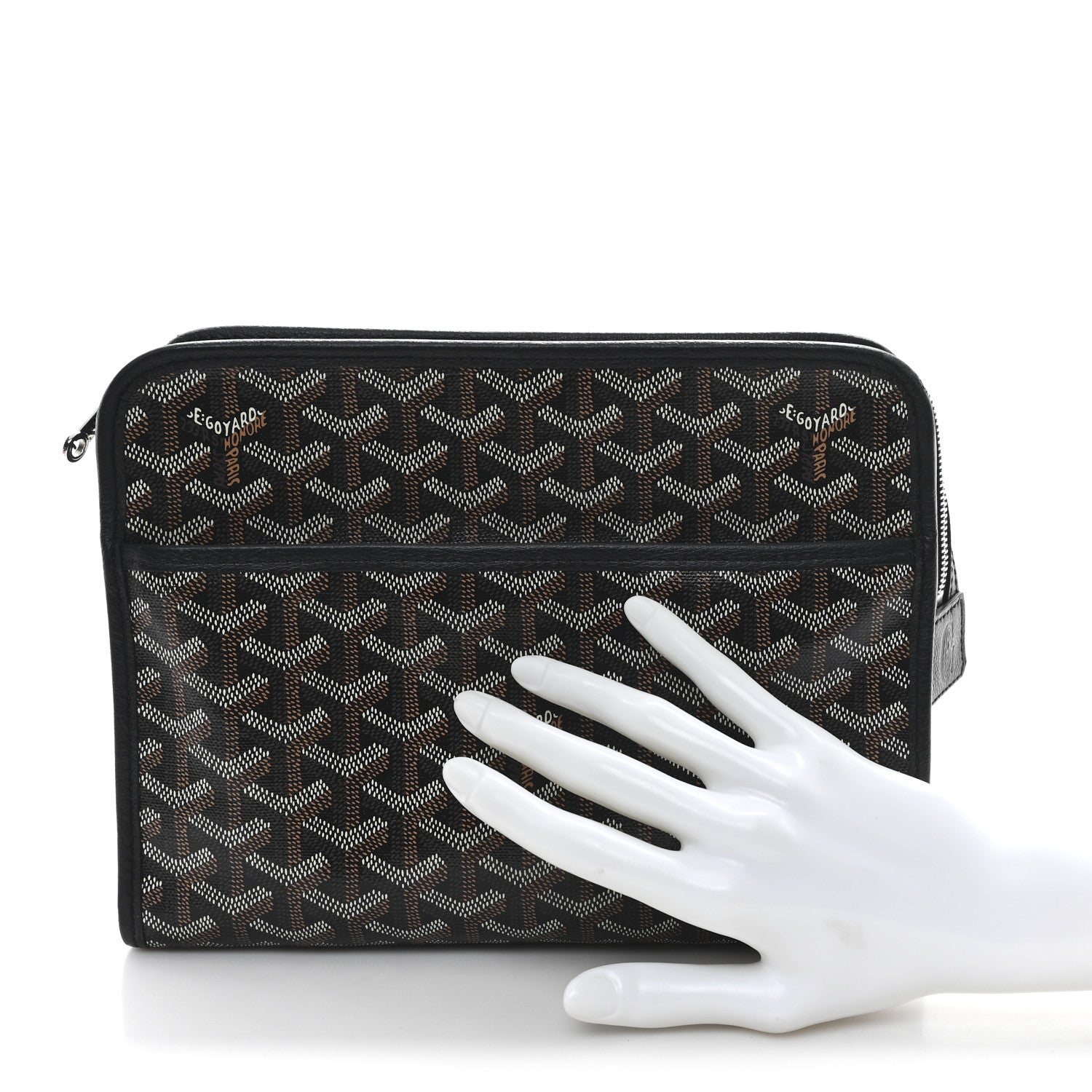 Goyard Goyardine Jouvence MM Toiletry Pouch Black 2 of 8