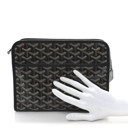 Goyard Goyardine Jouvence MM Toiletry Pouch Black 2 of 8