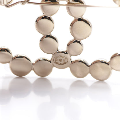 Chanel Metal Beaded CC Hair Clip Gold 3 of 4