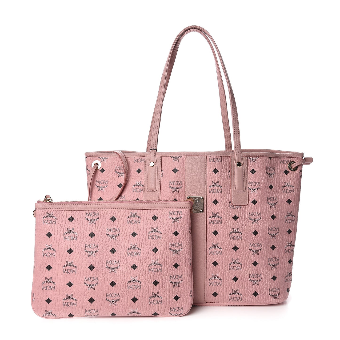 Visetos Medium Liz Reversible Shopper Tote Soft Pink
