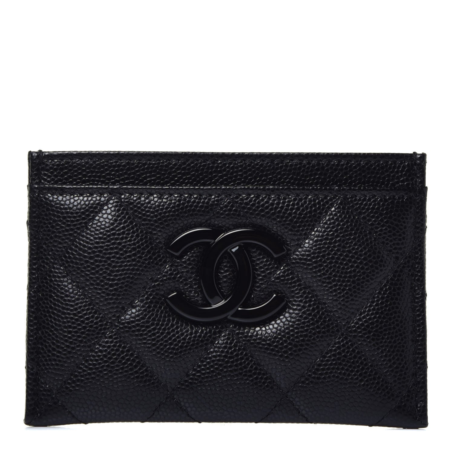Chanel Caviar Quilted My Everything Card Holder Black 1 of 8