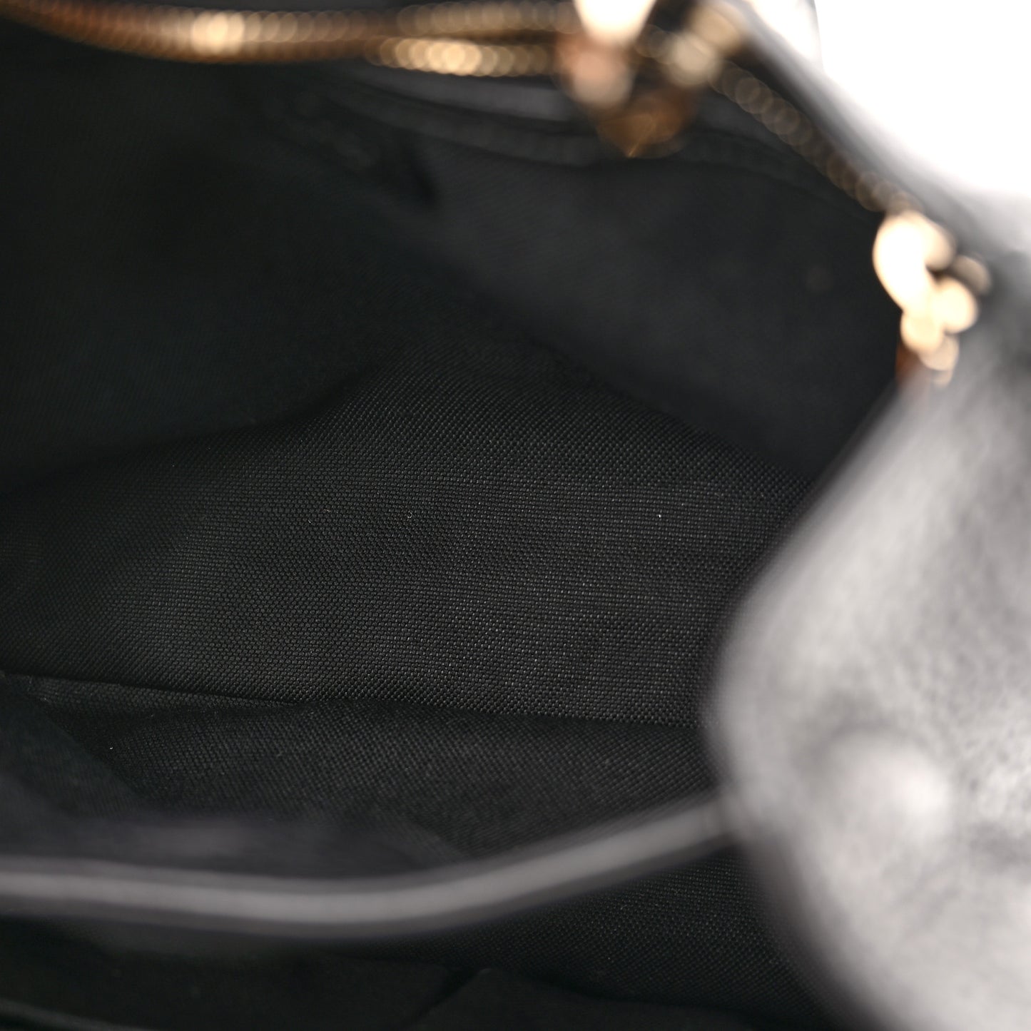 Calfskin Small Bamboo Shopper Tote Black