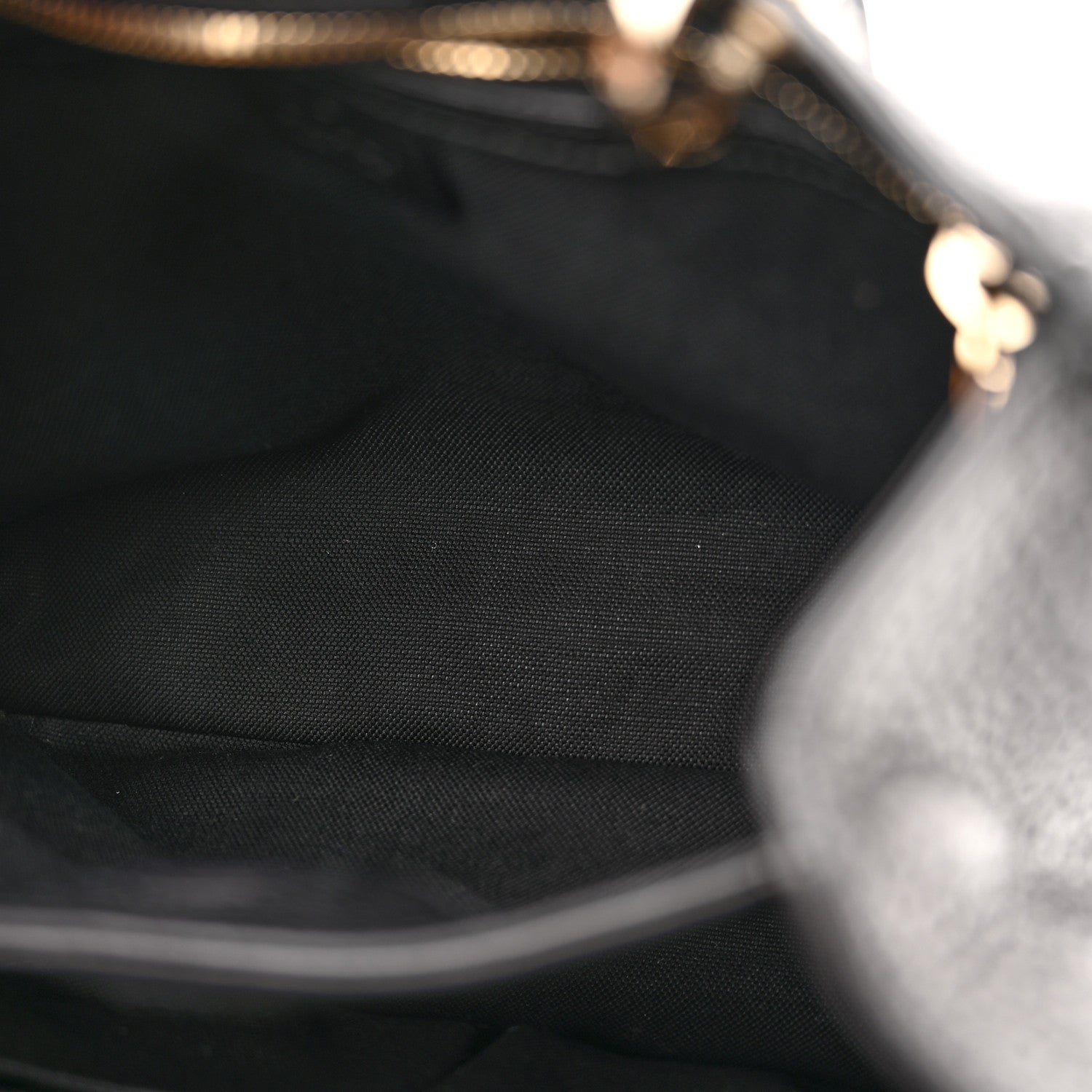 Gucci Calfskin Small Bamboo Shopper Tote Black 6 of 11