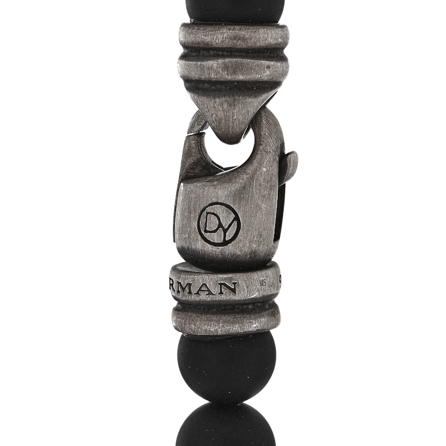 Sterling Silver Black Onyx 6mm Spiritual Beads Bracelet
