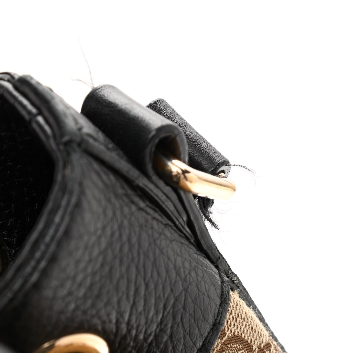 GG Monogram Calfskin Bucket Bag Black