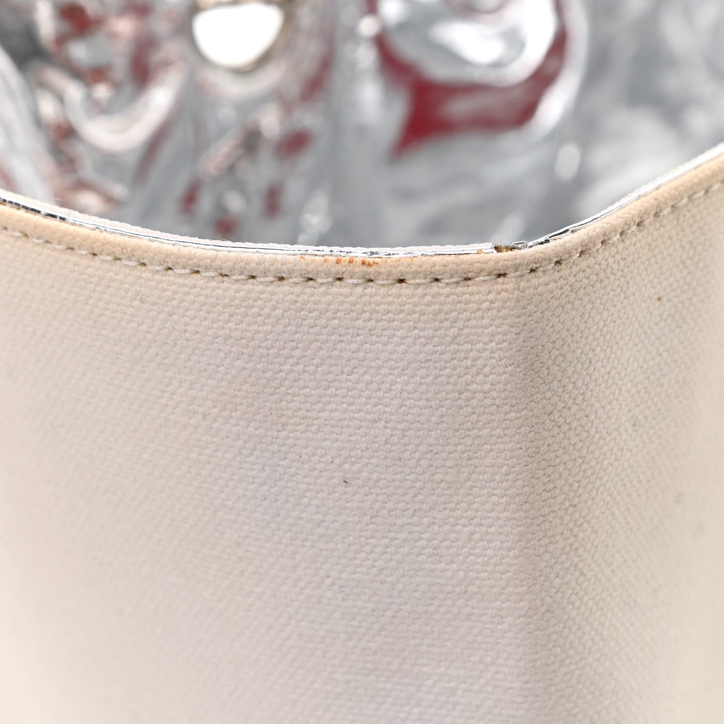 Canvas Foil N°5 Shopping Tote Beige