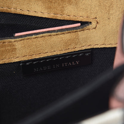 Burberry Derby Calfskin House Check Small Macken Crossbody Bag Dusty Rose 9 of 10