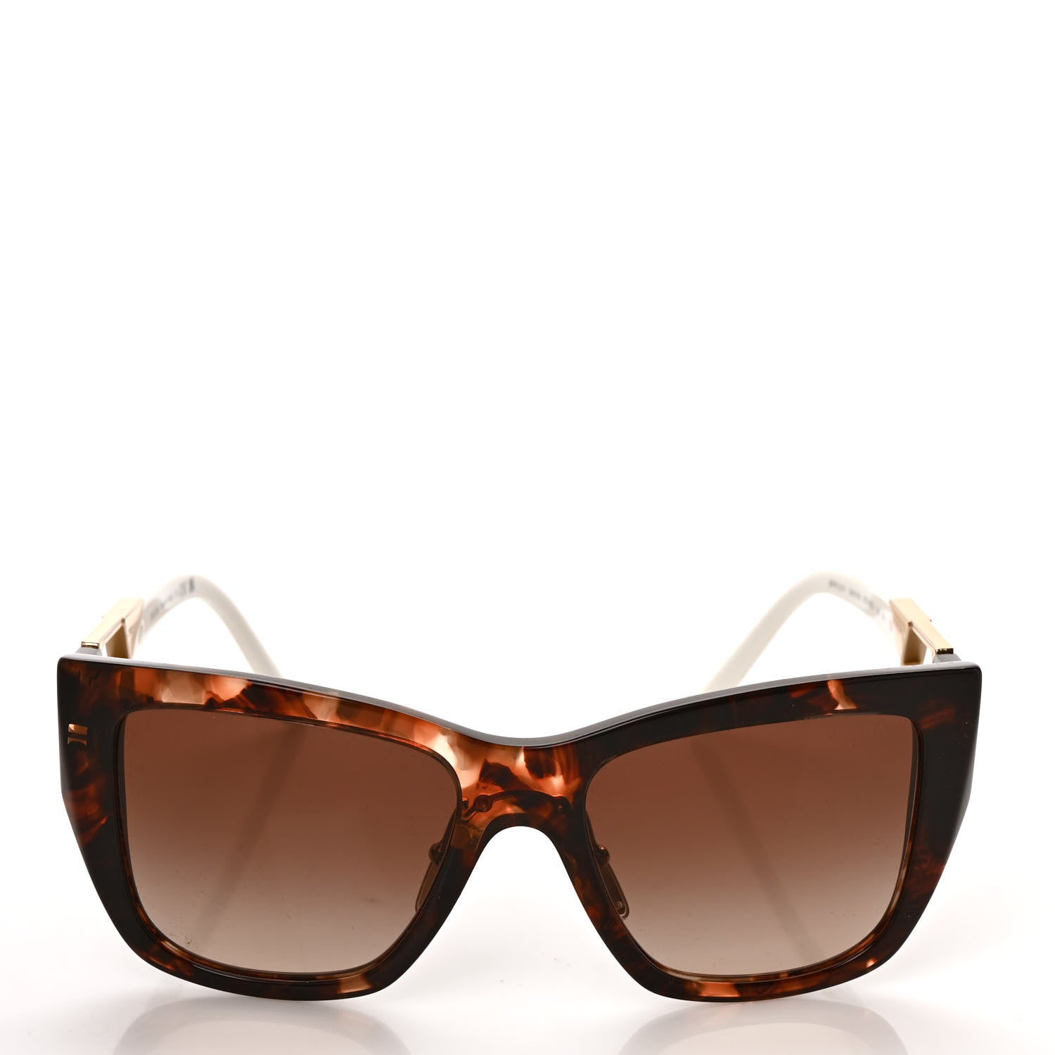 Prada Triangle Sunglasses SPR 21Y Tortoise White 2 of 8
