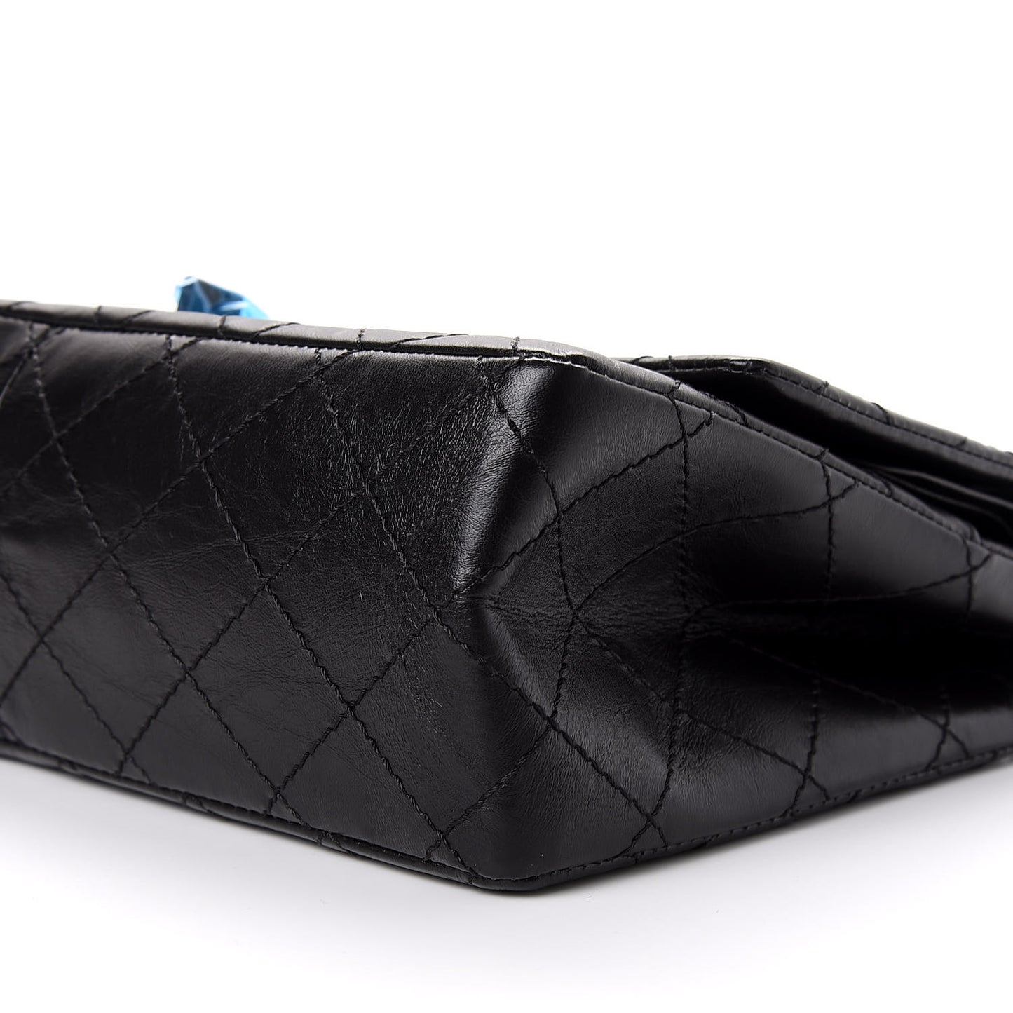 Aged Calfskin Quilted 2.55 Reissue 226 Flap So Black