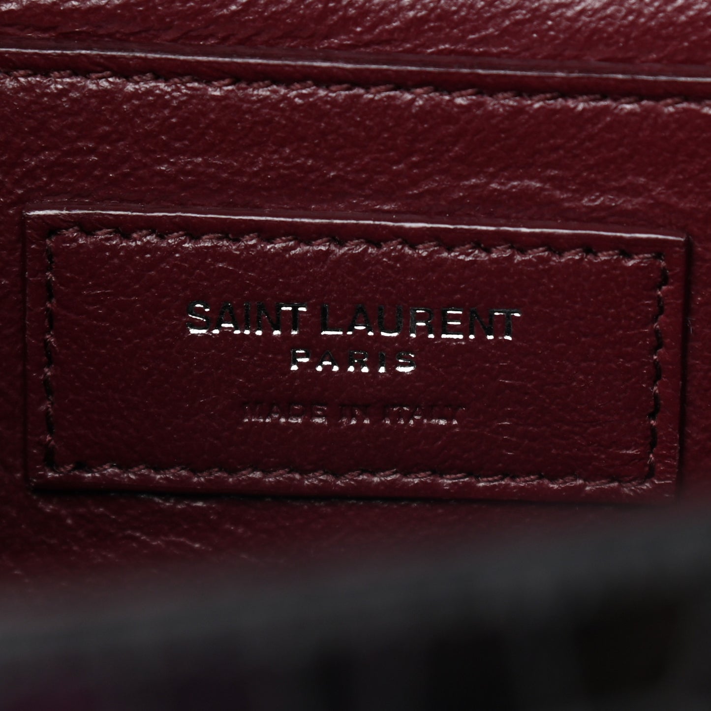 Calfskin Crocodile Embossed Medium Classic Monogram Cassandra Top Handle Black Rouge Legion