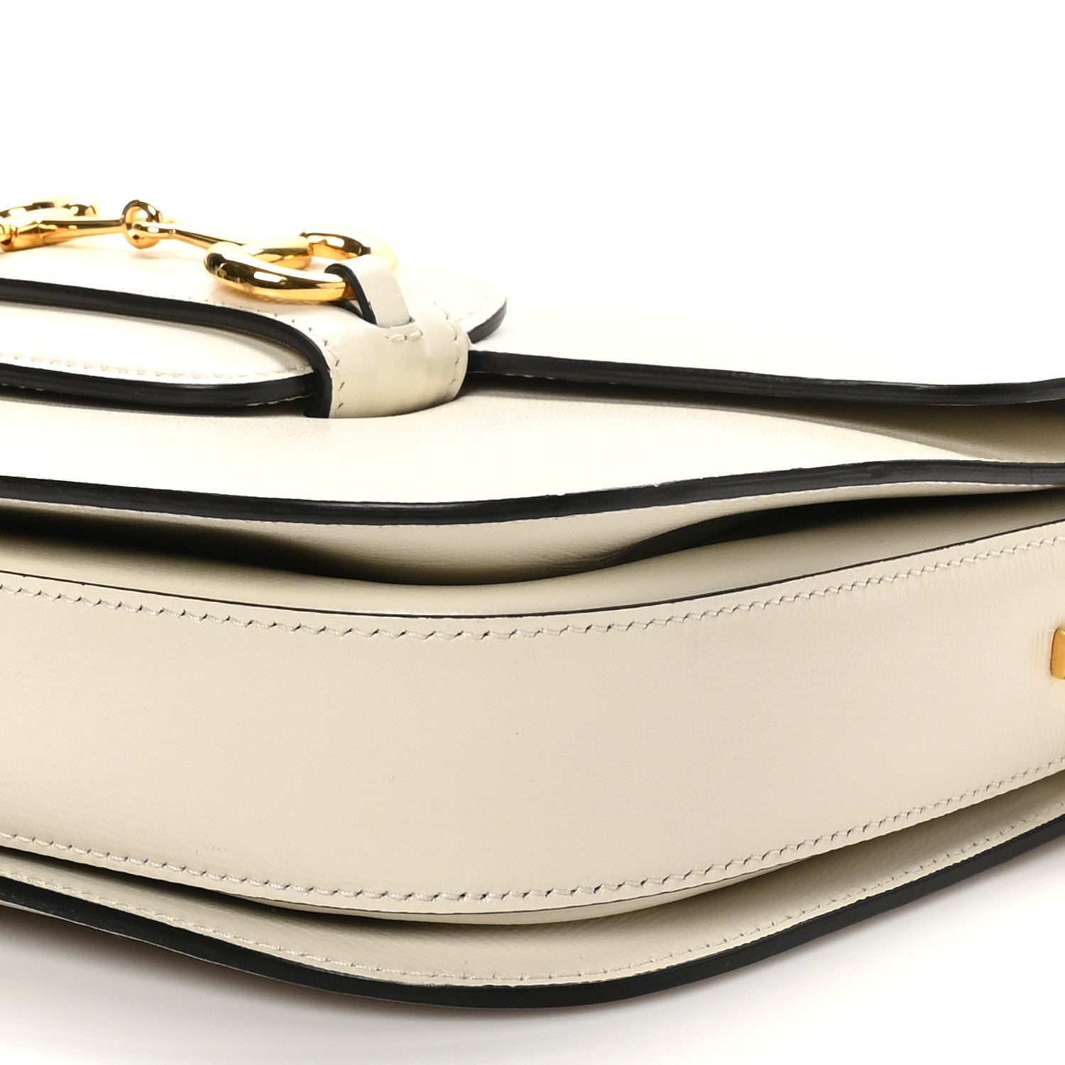 Gucci Azalea Calfskin Horsebit 1955 Shoulder Bag Mystic White 10 of 10