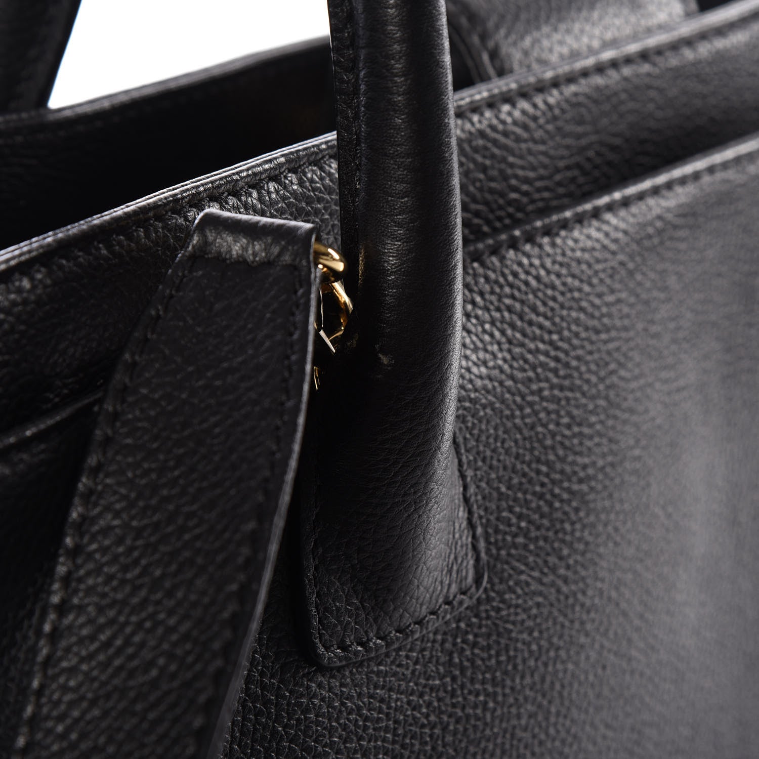 Chanel Calfskin Cerf Executive Shopper Tote Black 12 of 12