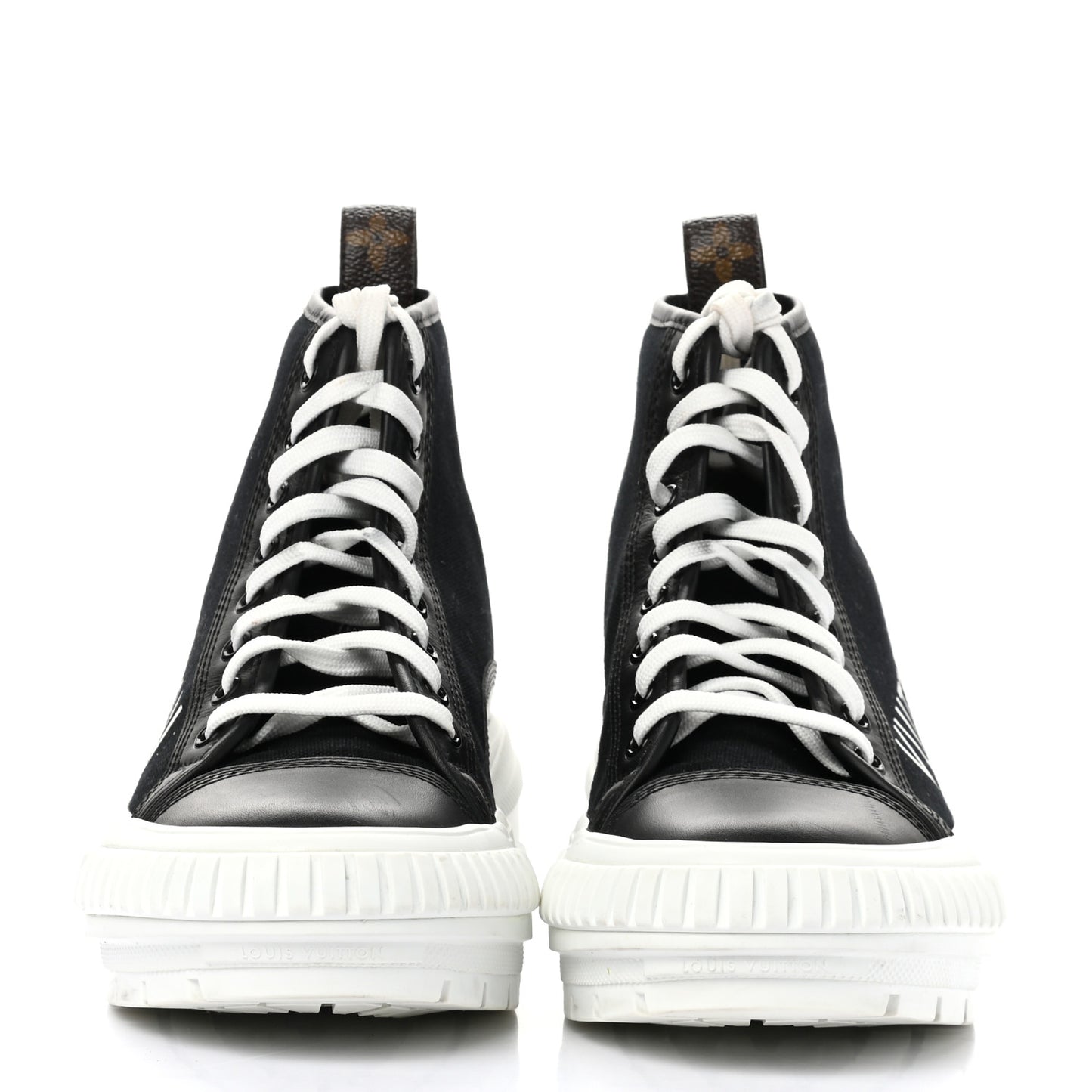 Canvas LV Squad Sneaker Boots 38.5 Black